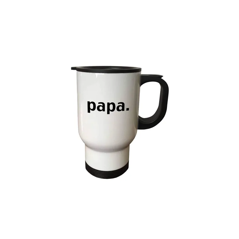 Papa Fathers Day Dad Stainless Steel Travel Mug Multicolour 14ounce