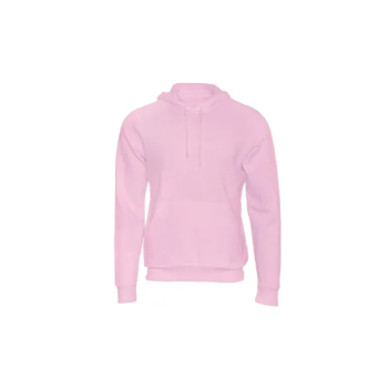 Pink Hoodie Plain With Pocket, Unisex