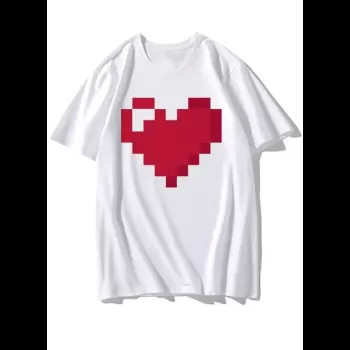 Pixel Art Heart Printed...