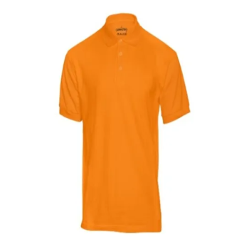 Plain Regular Fit Orange Polo T-Shirt