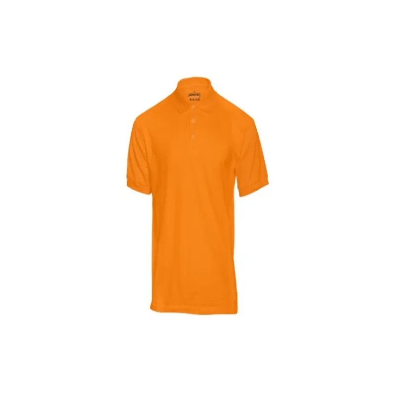 Plain Regular Fit Orange Polo T-Shirt