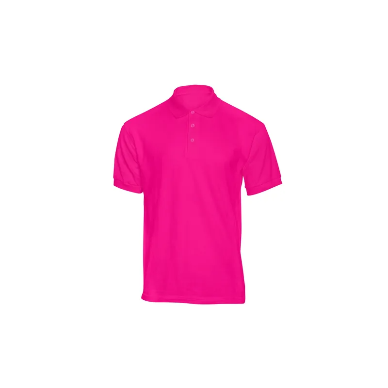 Plain Regular Fit Fuschia Polo T-Shirt