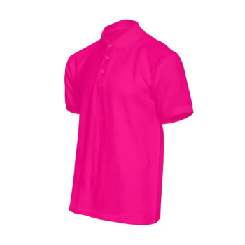 Plain Regular Fit Fuschia Polo T-Shirt