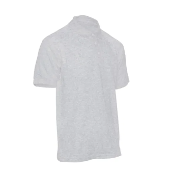 Plain Regular Fit Gray Basic Polo T-shirt