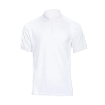 Plain Regular Fit Polo White T-Shirt