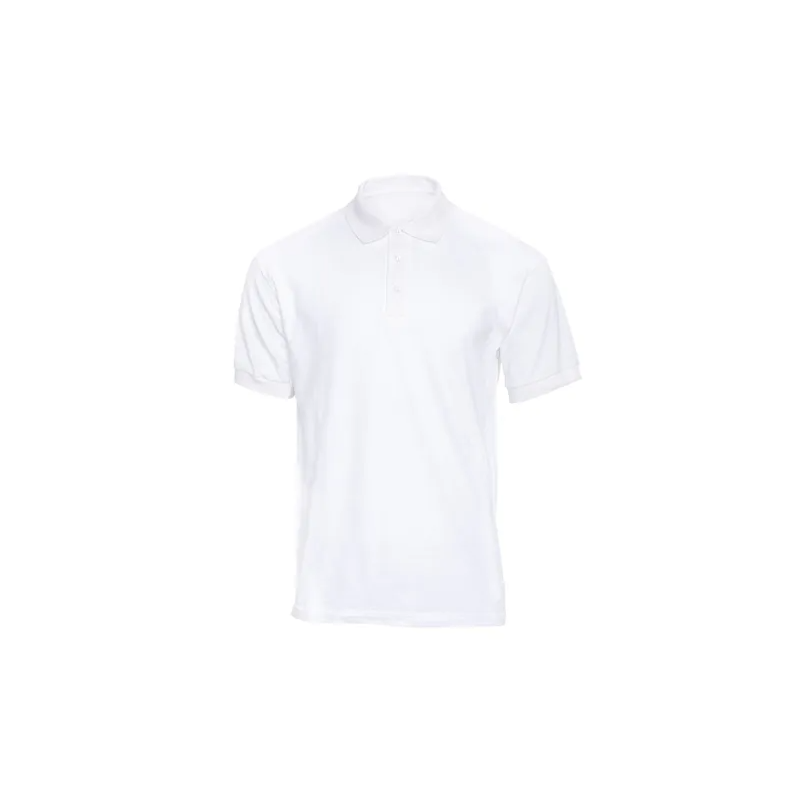 Plain Regular Fit Polo White T-Shirt