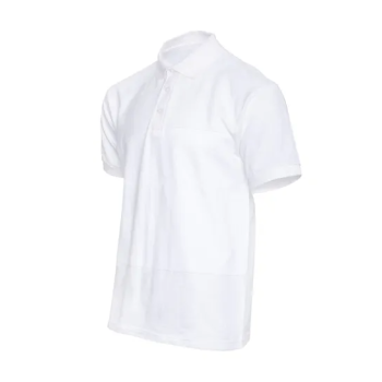 Plain Regular Fit Polo White T-Shirt