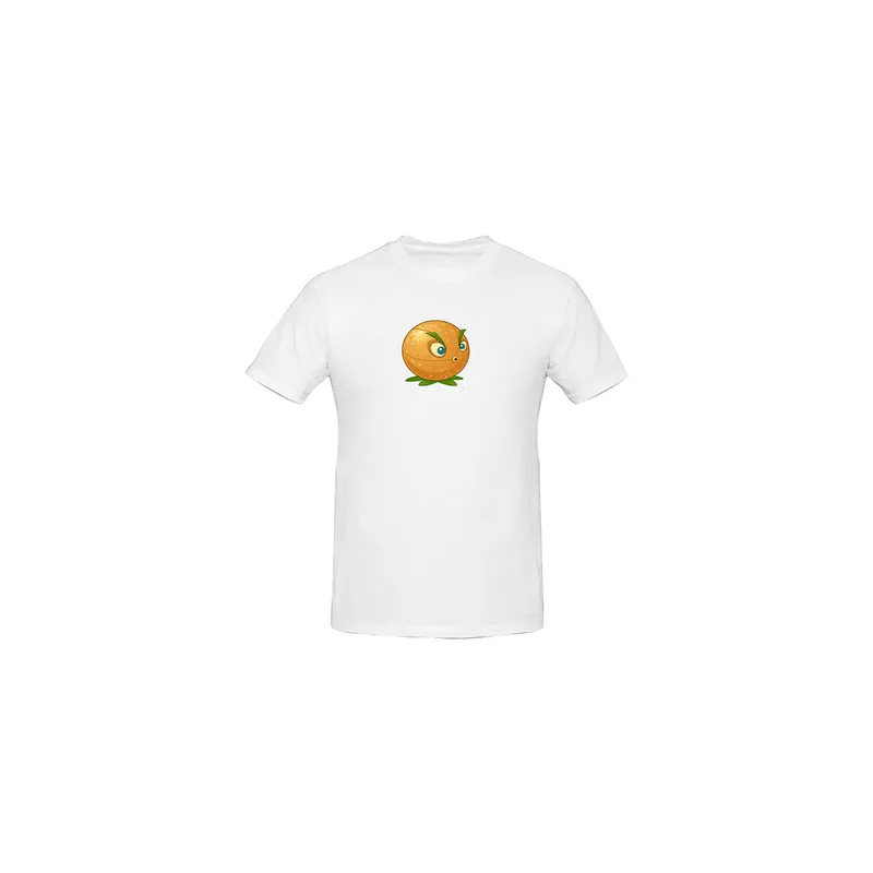 Plants Vs Zombies Art Printed Cotton Short Sleeves T-Shirt White