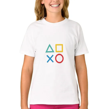 PlayStation Buttons Print Short Sleeve T-Shirt