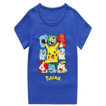 Pokemon Printed T-shirt Blue