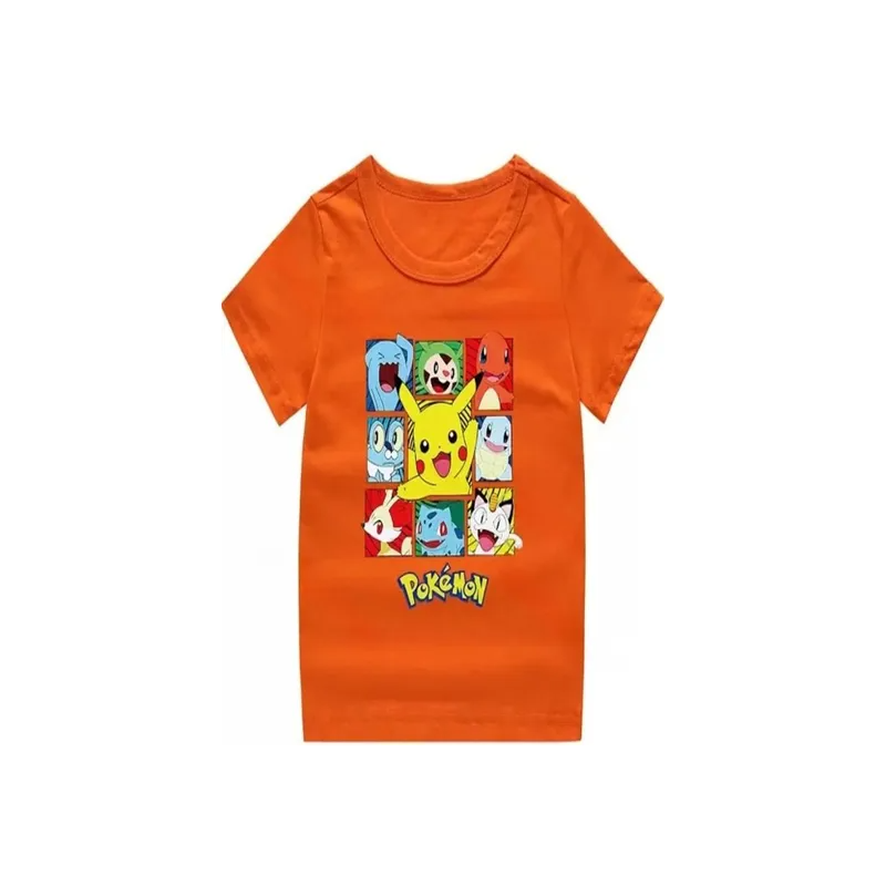 Pokemon Printed T-shirt Orange