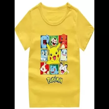 Pokemon Printed T-shirt Yellow