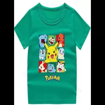 Pokemon Printed T-shirt Green