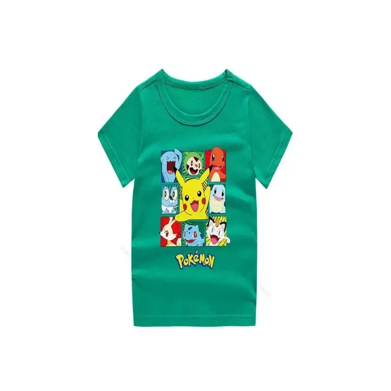 Pokemon Printed T-shirt Green