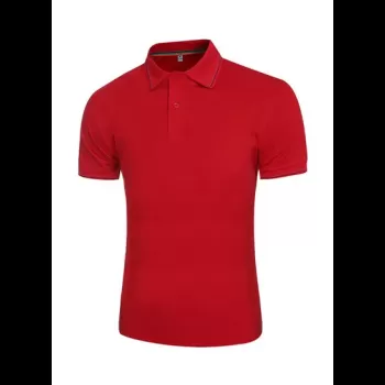 Polo Neck Casual Shirt Red
