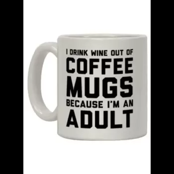 I Drink Wine Out Of Printed...