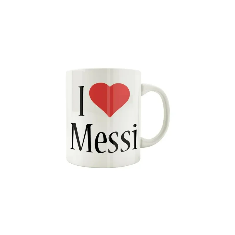 I Love Messi Printed Mug White/Red/Black