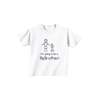 I'm Going To Be A Big Brother Short Sleeve White T-shirt