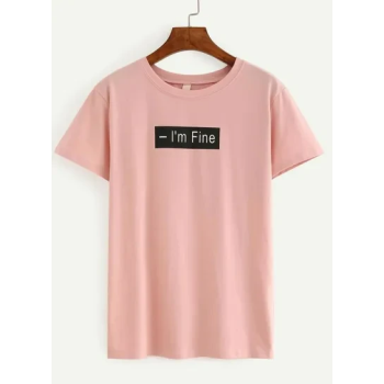 I'm Fine Printed T-shirt