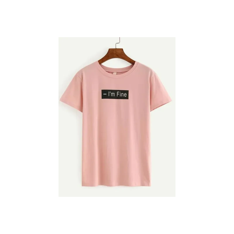 I'm Fine Printed T-shirt