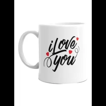 I Love You Printed Coffee...