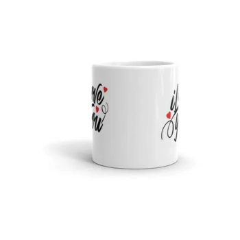 I Love You Printed Coffee Mug White/Black/Red