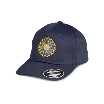 Indian Cricket Team Supporters Navy Blue Printed Cap