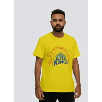 IPL 2022 Fans Special CSK Printed Yellow T-shirt