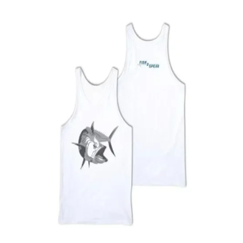 Jersey Tank Top - Kingfish, White