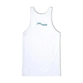Jersey Tank Top - Kingfish, White