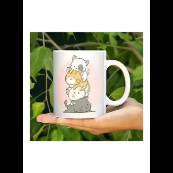 Kawaii Cat Ceramic Coffee Cup