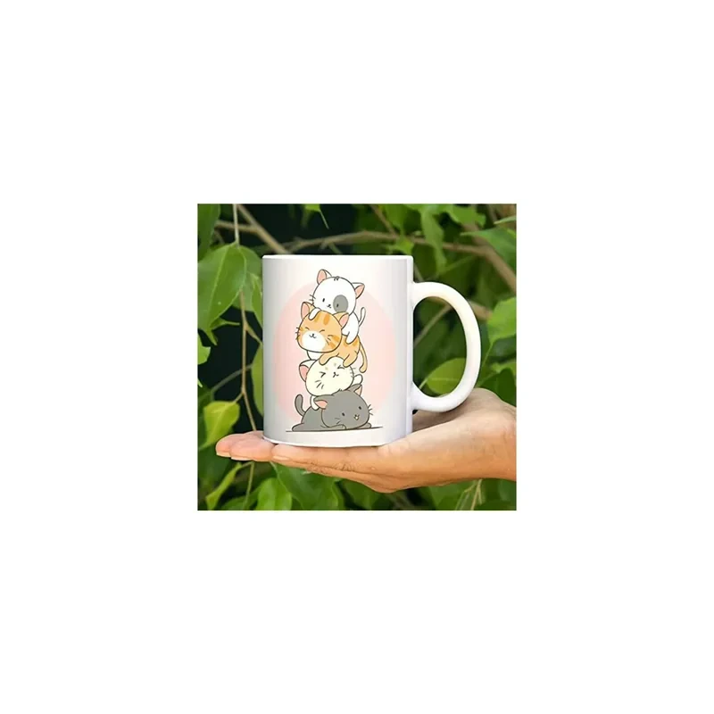 Kawaii Cat Ceramic Coffee Cup