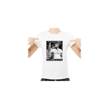 Karim Benzema Printed Round Neck Short Sleeve T-shirt