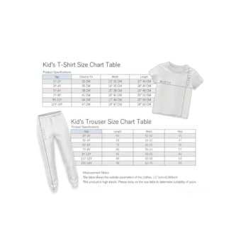 Kids Among Us Clothes Short Sleeve Summer Cartoon Kids T-shirt Tops + Pants Set BLACK
