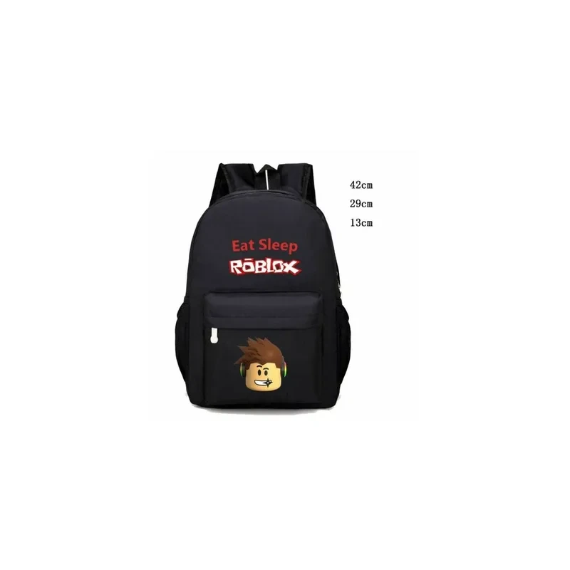 Kids Eat Sleep Roblox Printed School Bagpack
