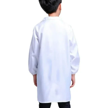Kids Unisex Pretend Medical Coat Scientist Role Play Costume Dress-Up Lab Coat