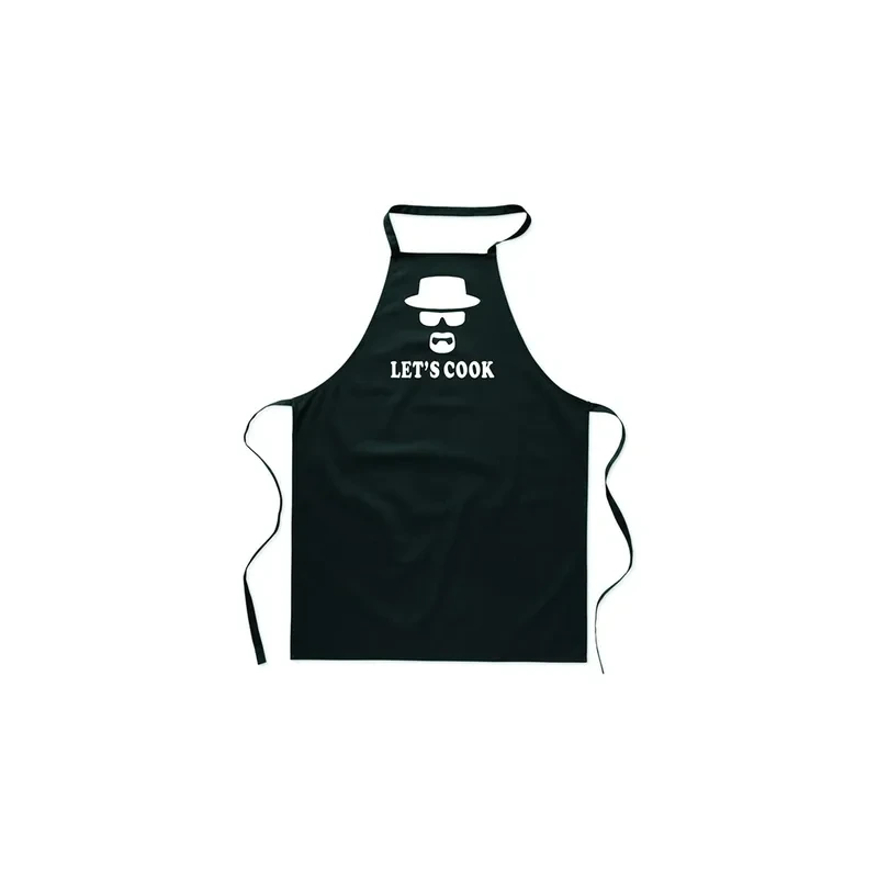 GiftEx Kitchen apron Black/White 65 X 90 centimeter