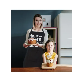 Kitchen Cooking Apron Adjustable Waterdrop Resistant Funny Dad Apron With Pockets