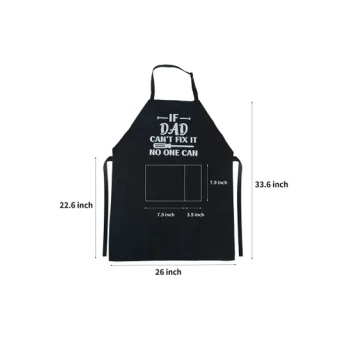 Kitchen Cooking Apron Adjustable Waterdrop Resistant Funny Dad Apron With Pockets
