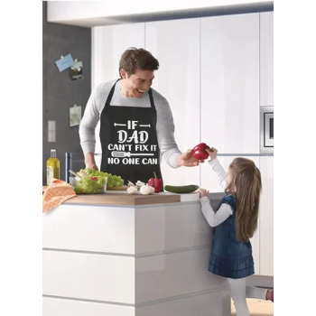 Kitchen Cooking Apron Adjustable Waterdrop Resistant Funny Dad Apron With Pockets