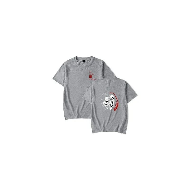 La Casa de Papel Printed Men's T-Shirt Grey