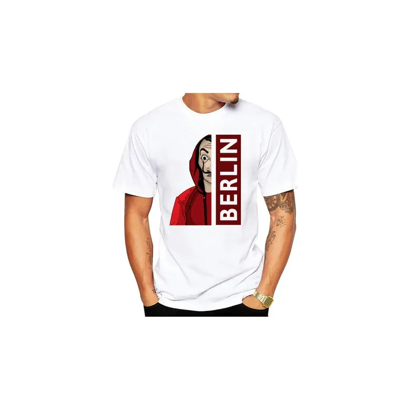 Berlin Printed Men's T-Shirt, White