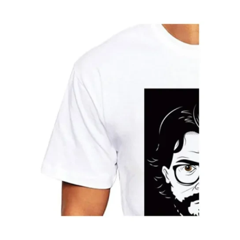 La Casa de Papel Printed Men's T-Shirt White/Black