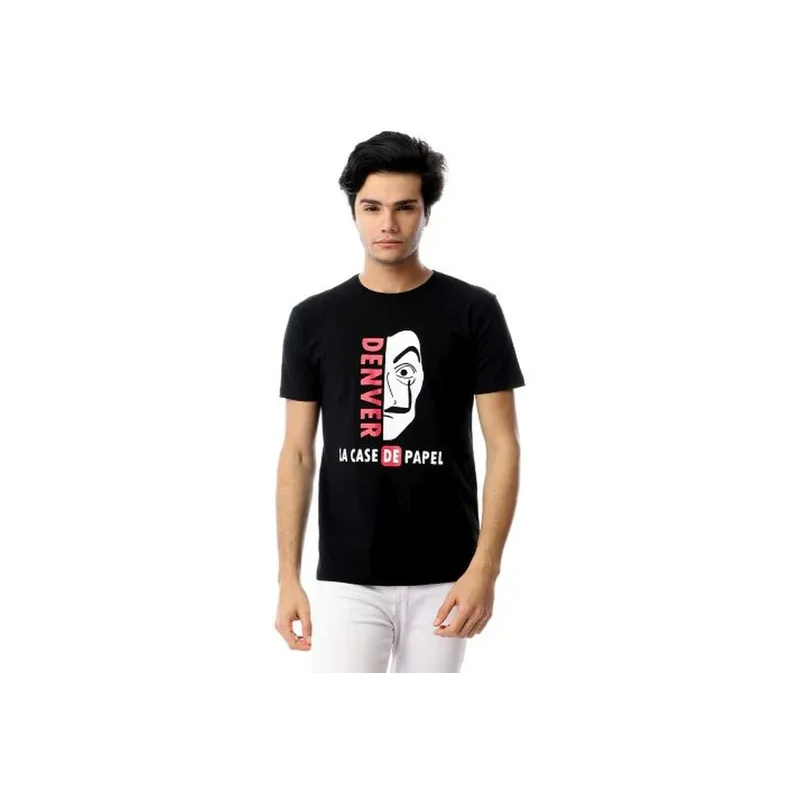 IZOR La Casa De Papel Printed Short Sleeve T-Shirt Black