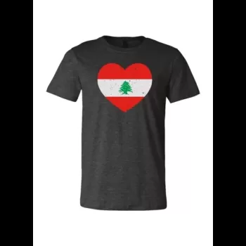 Lebanese Heart Print Short...