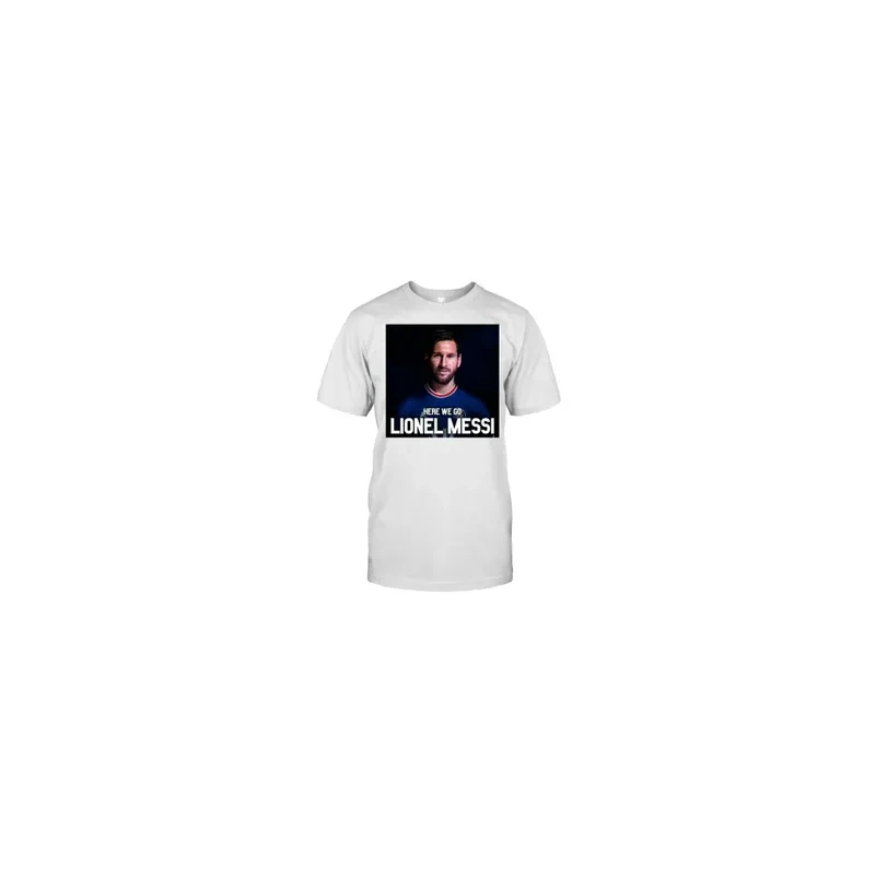 Lionel Messi Printed Fans Round Neck Short Sleeve T-Shirt For Men