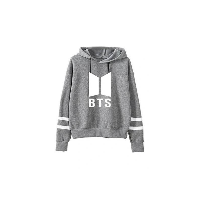 Logo Printed Hoodie Grey