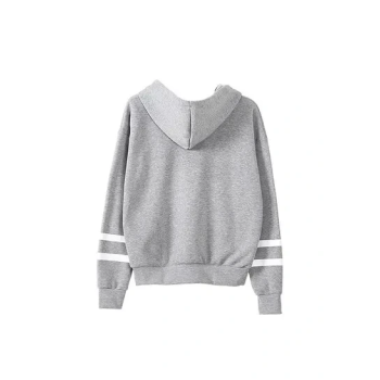 Logo Printed Hoodie Grey