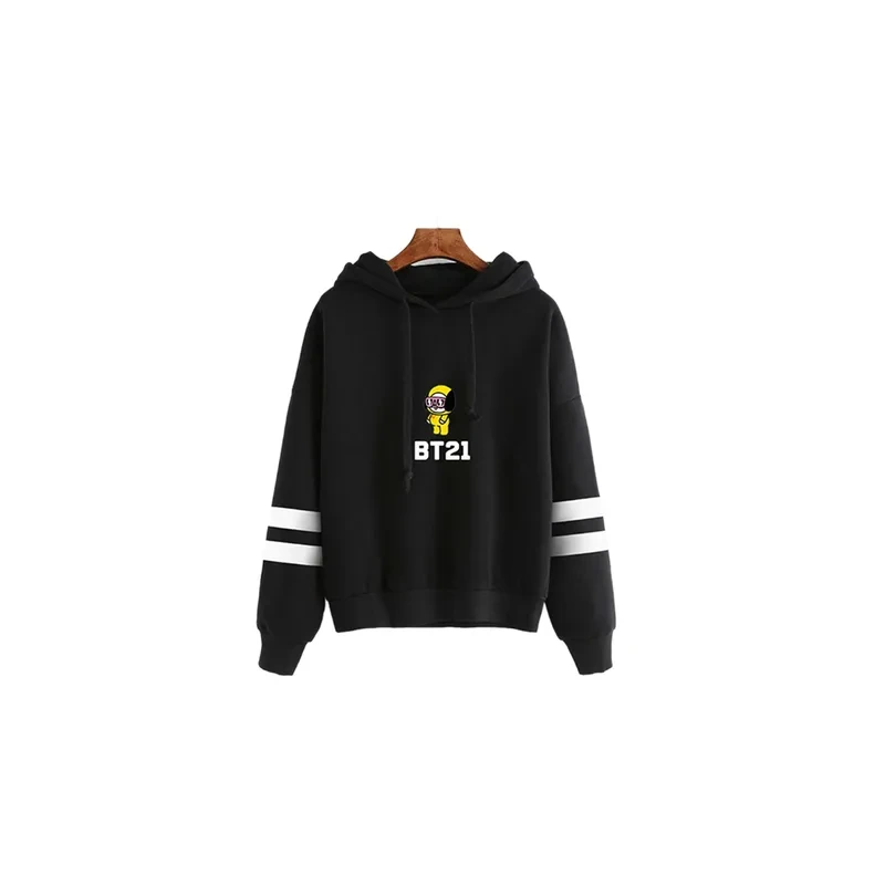 Long Sleeve Hoodie Black Color