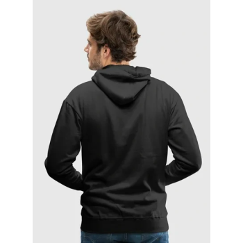 Long Sleeve Hoodie Sweatshirt Black/White